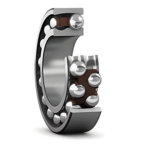 1200 series – Light double‑row open self-aligning ball bearing. Designed for low loads and moderate speeds, this series compensates for minor misalignment in fans and small electric motors. Its compact cross‑section suits space‑limited assemblies.