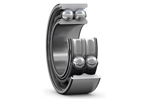 3204 – 20x47x20.6mm double row angular contact ball bearing with filling slots for maximum ball complement. Used in light machinery and small gearboxes.
