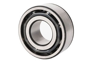 3205 – 25x52x20.6mm double row angular contact ball bearing. For conveyor rollers and industrial fans, accepts bidirectional axial loads.