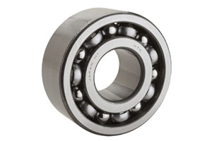 3304 – 20x52x22.2mm wide double row angular contact ball bearing. Higher capacity than 3204 with same bore, for overhung loads on cooling fans.