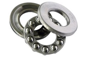 51205 — Medium thrust ball bearing: 25×47×15mm. This medium thrust ball bearing features thicker washer sections than 511 series. Popular for hoist hook thrust plates and machine tool lead screw backlash adjustment.