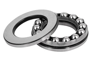 51208 — Medium thrust ball bearing: 40×68×19mm. This common aftermarket medium thrust bearing is used for crane hook swivels, large pump impeller balancing, and automotive steering column lower thrust.
