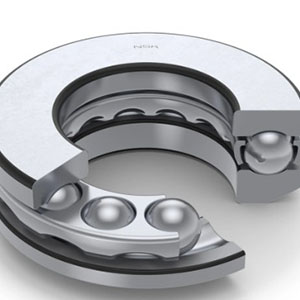 513 series — Extra-heavy single-direction large section: 30mm and above bore range. This heavy thrust ball bearing features robust washer thickness and larger balls. Used in heavy machine tool spindles and industrial presses.
