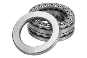 522 series–Double direction thrust ball bearing assembled with two rows of balls and flat seat