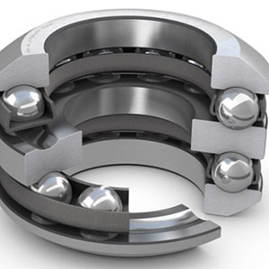 542 series–Double direction aligning thrust ball bearing incorporating spherical housing washer