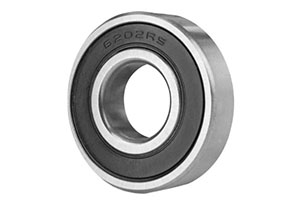 6204-2RS bearing – 20×47×14 mm. This larger deep groove bearing is intended for industrial equipment with moderate load requirements.