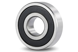 629-2RS-Light-duty 9x26x8 mm contact-sealed bearing. Installed on roller conveyor return rollers, garden chipper feed mechanisms, and submersible pump impeller shafts.