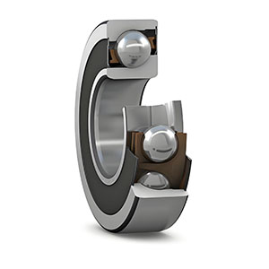 7300 series – Larger cross-section angular contact bearing. Higher load ratings for demanding industrial applications.