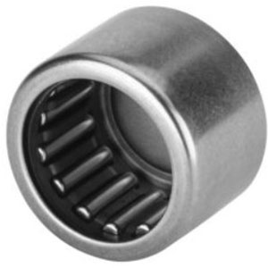 BK series – Drawn cup needle roller bearing with one closed end. Provides containment of lubricant and exclusion of coarse contaminants. Used in some electric motor designs.