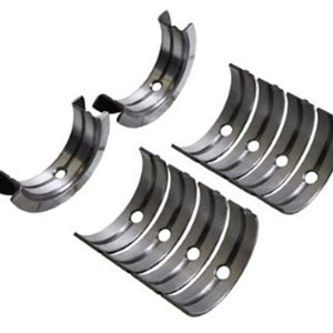 Crankshaft Main Bearings Split-shell plain bearings in the engine block at each main bearing journal.
