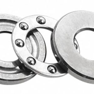 F series–Standard miniature thrust ball bearing with flat raceways.