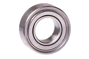 MR105-2TS-Tiny 5x10x3 mm bearing with PTFE seals. Its chemical inertness supports use in medical infusion pumps and optical scanning table bearings exposed to cleaning agents.