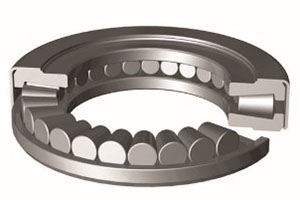 TTC-3005 –Cageless full complement design with two tapered thrust races and outside retainer.