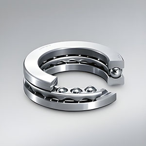 Thrust ball bearings utilize balls as rolling elements between two grooved washers.