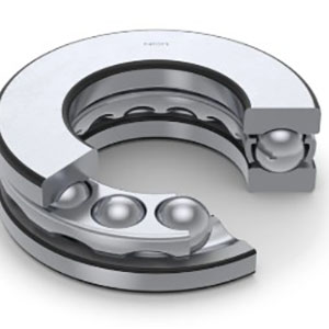 Thrust Ball Bearings-Single-direction and double-direction designs with ball rolling elements between grooved washers.