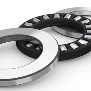 Thrust cylindrical roller bearing provides pure axial load handling with the highest stiffness-to-height ratio among thrust bearings.