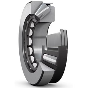 Thrust Spherical Roller Bearing – Thrust spherical roller bearing offers self-aligning capability that compensates for shaft deflection and housing misalignment.