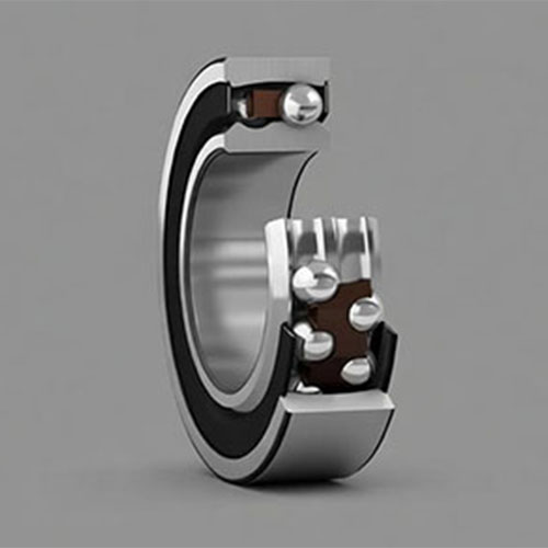 A self-aligning ball bearing