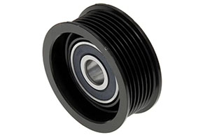 36769 – Aftermarket V‑ribbed grooved idler pulley with 7 grooves, 76mm outer diameter, 17mm bore.