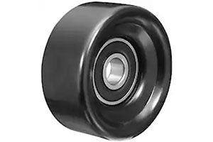 38001 – Aftermarket flat idler pulley with smooth contact surface, 90mm outer diameter, 17mm bore, 31mm width
