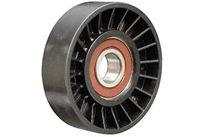 89037 – Aftermarket flat idler pulley with 76mm outer diameter, 17mm bore, 22mm width.