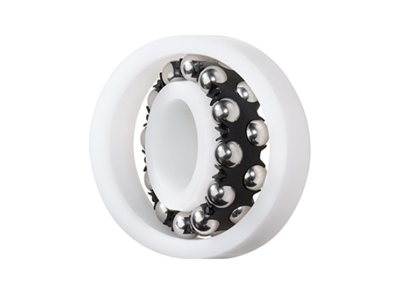 A polymer bearing is a plain bearing manufactured from engineering thermoplastics that operate without external lubricants.