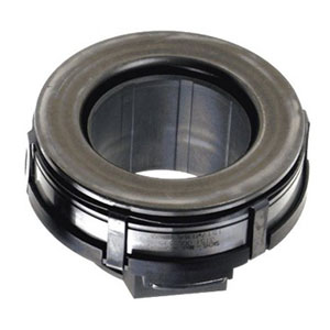 A self‑aligning mechanical release bearing includes a flexible centering mechanism between the stationary sleeve and the bearing itself.