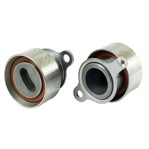 A tensioner bearing consists of a sealed ball bearing integrated into a pulley or mounted on a tensioner arm.