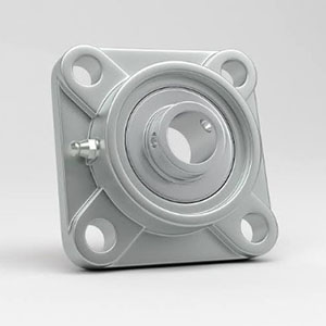 Flange – FS (Boss Square Flange) – Square flange housing with a boss (convex) design.
