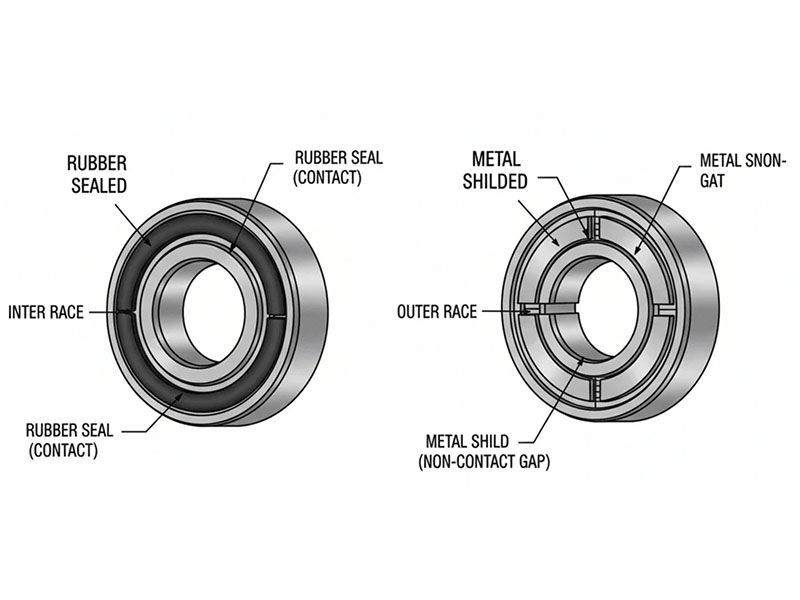 Rubber Seals vs Metal Shielded Bearings Key Differences and How to Choose