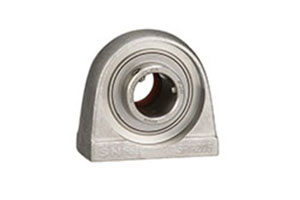 SAPA206 Narrow pillow block bearing unit with SA series eccentric locking insert.