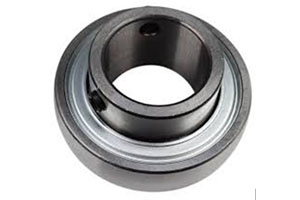 SB207 — Narrow inner ring set screw locking insert bearing for 35mm shaft.