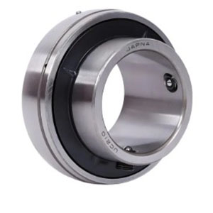 One or two set screws in the extended inner ring are tightened directly against the shaft using a hexagonal key.