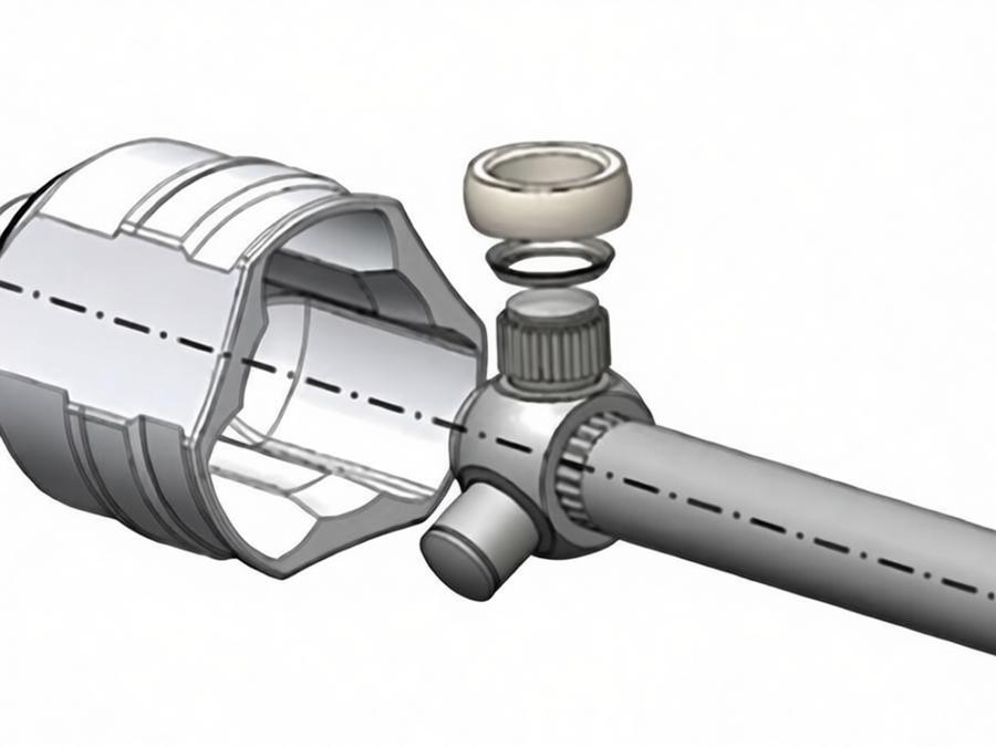 Tripod CV Joint Cross Section