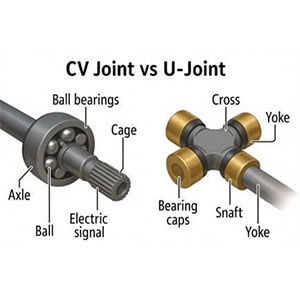U-joint vs. CV joint