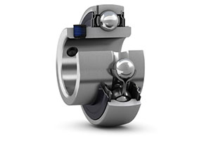 UC306 — Heavy-duty set screw locking insert bearing for 30mm shaft.