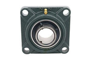 UCF208 — Flange mounted bearing with UC208 insert for 40mm shaft.