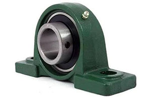 UCP206 — Pillow block mounted bearing with UC206 insert for 30mm shaft.