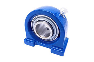 UCPA204 — Pillow block mounted bearing with UC204 insert for 20mm shaft.