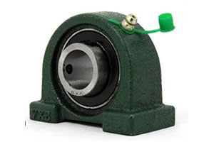 UCPA205 — Pillow block mounted bearing with UC205 insert for 25mm shaft.