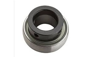UE206 — Eccentric locking collar insert bearing with flat head for 30mm shaft.
