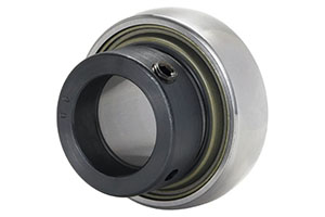 UEL306 Heavy duty eccentric locking collar insert bearing for 30mm shaft with extended inner ring.