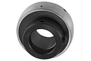 UEL307 — Heavy-duty eccentric locking collar insert bearing for 35mm shaft with extended inner ring.