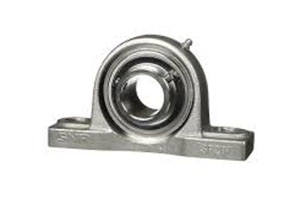 UEP205 Pillow block bearing unit with UE205 eccentric locking flat head insert.