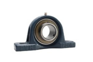UKP205 — Pillow block mounted bearing with UK205 insert for 20mm shaft with H2305 adapter sleeve.