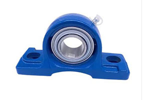 UKP206 — Pillow block mounted bearing with UK206 insert for 25mm shaft.