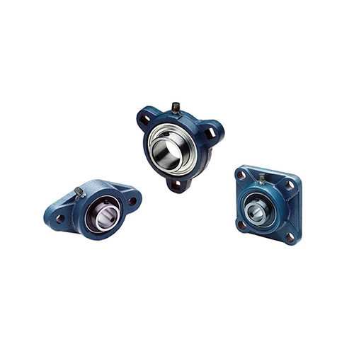 Flange mounted bearings are used when the shaft axis is perpendicular to the bearing mounting surface.