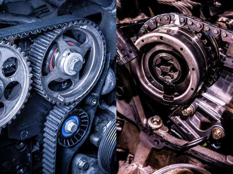 Timing Belt vs Timing Chain Engine Location Comparison